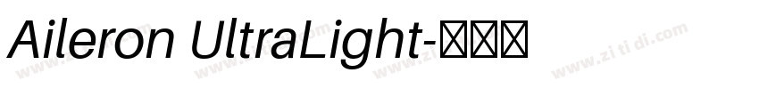 Aileron UltraLight字体转换 Aileron UltraLight字体转换